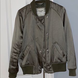 Abercrombie & Fitch Army Green Bomber Jacket